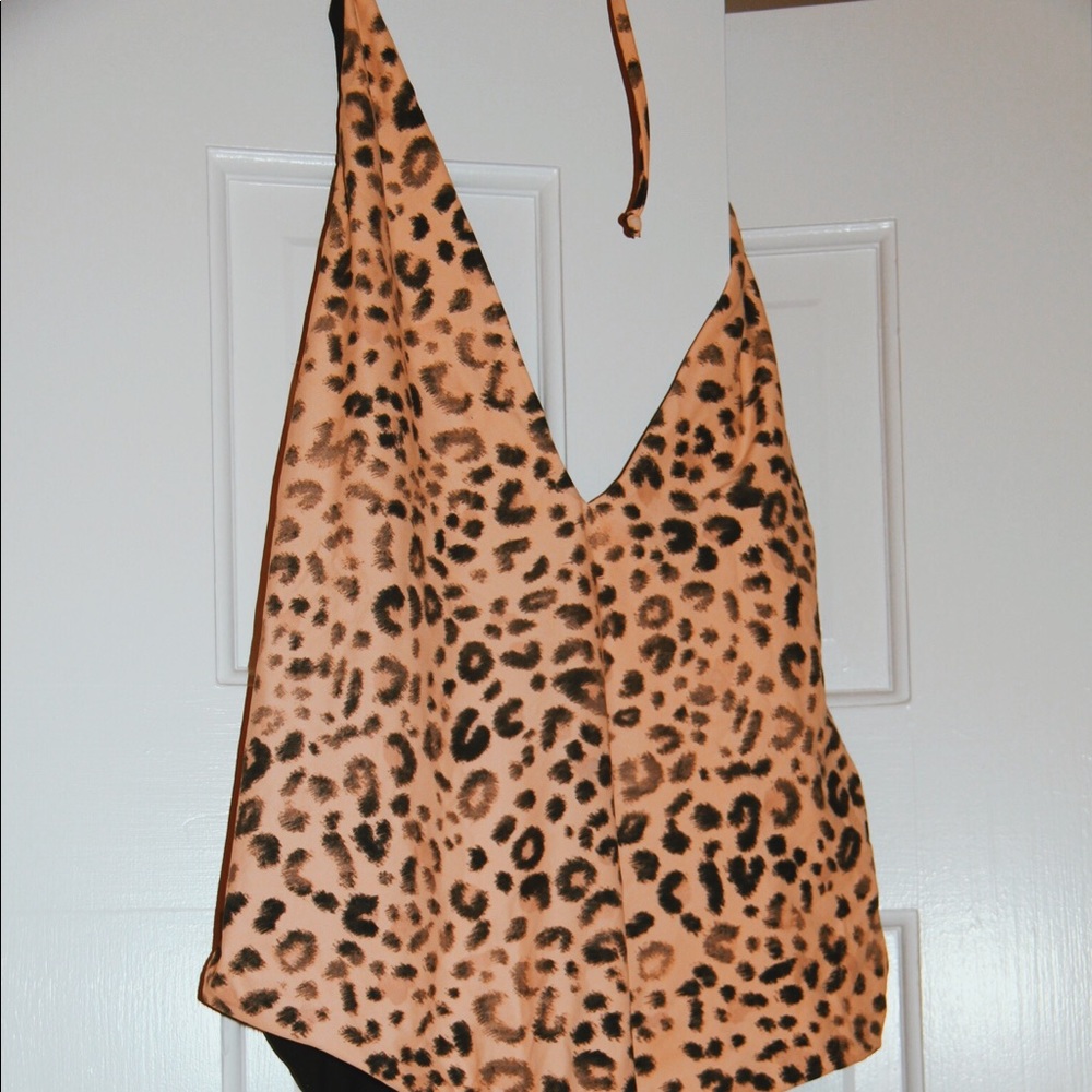 Billabong Cheetah print reversible one piece